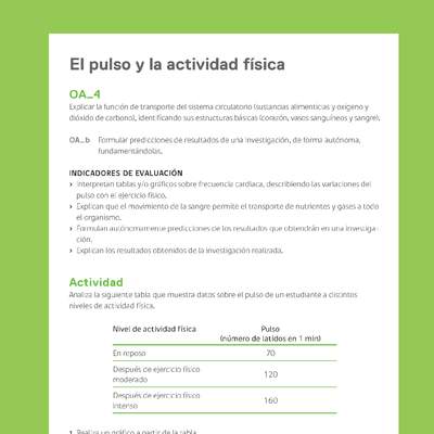 Ejemplo Evaluación Programas - OA04 - El pulso y la actividad física