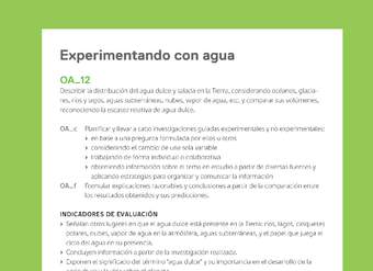 Ejemplo Evaluación Programas - OA12 - Experimentando con agua