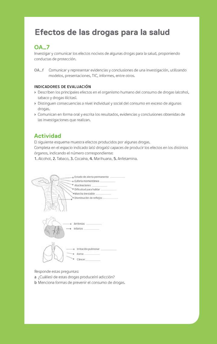 Ejemplo Evaluación Programas - OA07 - Efectos de las drogas para la salud