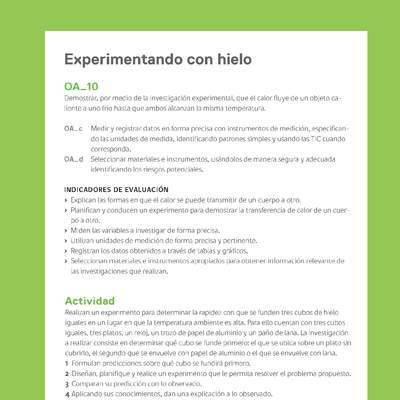 Ejemplo Evaluación Programas - OA10 - Experimentando con hielo