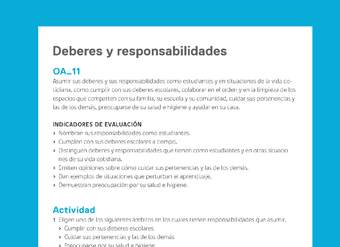 Ejemplo Evaluación Programas - OA11 - Deberes y responsabilidades