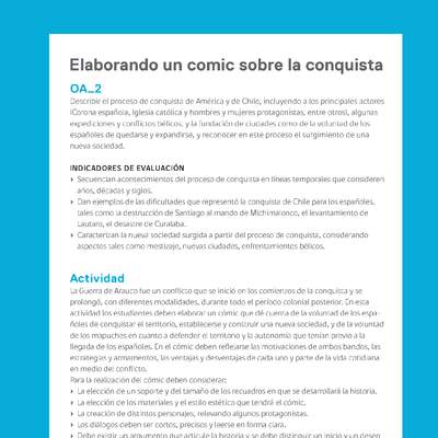 Ejemplo Evaluación Programas - OA02 - Elaborando un comic sobre la conquista Ejemplo Evaluación Programas - OA02 - Elaborando un comic sobre la conquista