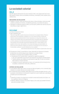 Ejemplo Evaluación Programas - OA05 - La sociedad colonial