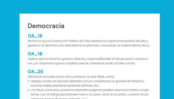 Ejemplo Evaluación Programas - OA16 - OA18 - OA20 - OA24 - Democracia