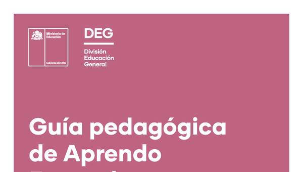 Guía pedagógica de Aprendo Jugando