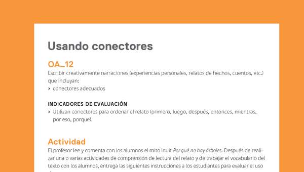 Ejemplo Evaluación Programas - OA12 - Usando conectores