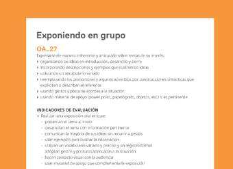 Ejemplo Evaluación Programas - OA27 - Exponiendo en grupo