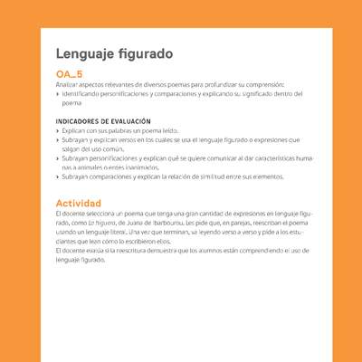 Ejemplo Evaluación Programas - OA05 - Lenguaje figurado