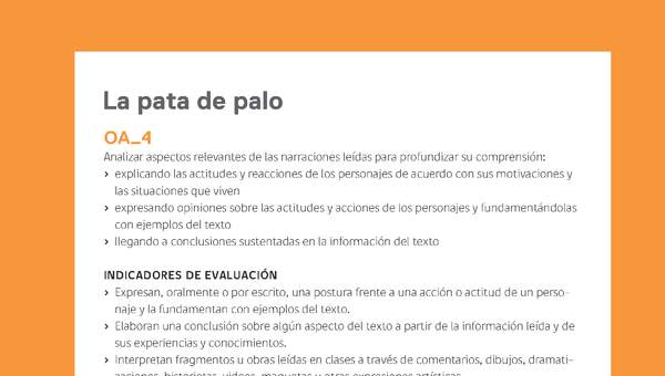 Ejemplo Evaluación Programas - OA04 - La pata de palo