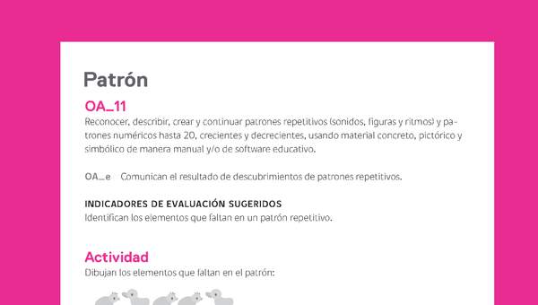 Ejemplo Evaluación Programas - OA11 - Patrón