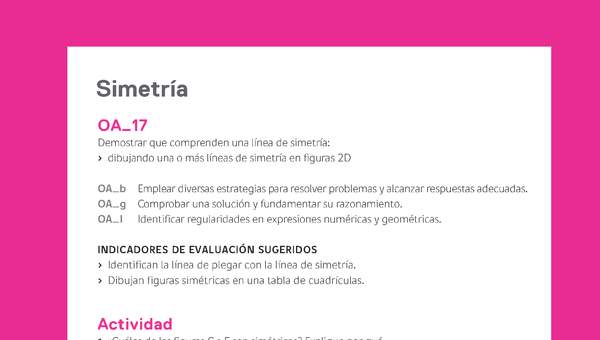 Evaluación Programas - MA04 OA17 - U3 - Simetría