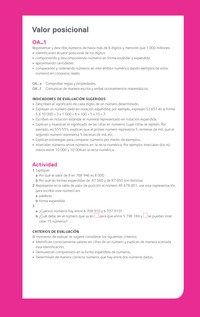 Evaluación Programas - MA05 OA01 - U1 - Valor posicional