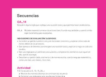 Evaluación Programas - MA05 OA14 - U1 - Secuencias