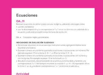 Evaluación Programas - MA06 OA11 - U2 - Ecuaciones