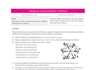 Evaluación Programas - MA07 OA13 - U3 - TRIÁNGULOS, PARALELOGRAMOS Y TRAPECIOS