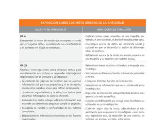 Evaluación Programas - LE1M OA06 - OA24 - U3 - EXPOSICIÓN SOBRE LOS MITOS GRIEGOS DE LA ANTIGÜEDAD