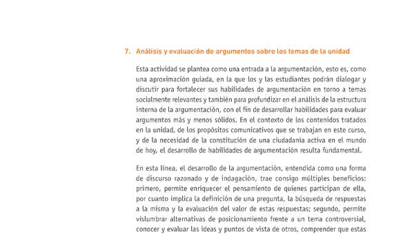 Evaluación Programas - LE2M OA09 - U1 - ANÁLISIS Y EVALUACIÓN DE ARGUMENTOS DE UN TEXTO