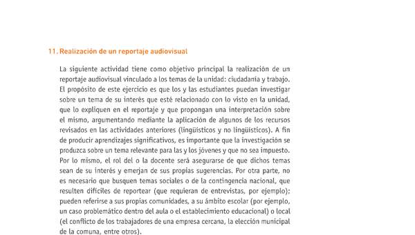 Evaluación Programas - LE2M OA10 - OA22 - U2 - REALIZACIÓN DE UN REPORTAJE AUDIOVISUAL