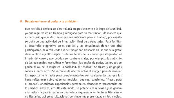 Evaluación Programas - LE2M OA20 - OA21 - U4 - DEBATE ENTORNO AL PODER Y LA AMBICIÓN