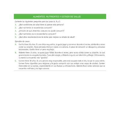 Evaluación Programas - CN08 OA06 - OA07 - U1 - ALIMENTOS, NUTRIENTES Y ESTADO DE SALUD Evaluación Programas - CN08 OA06 - OA07 - U1 - ALIMENTOS, NUTRIENTES Y ESTADO DE SALUD