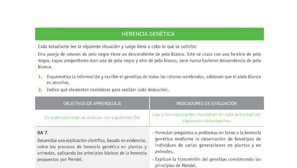 Evaluación Programas - CN2M - OA07 - U3 - HERENCIA GENÉTICA