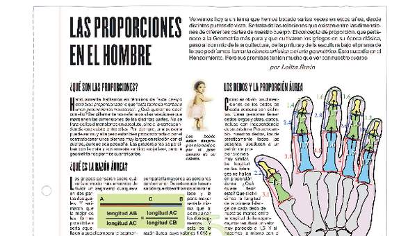 Las proporciones en el hombre