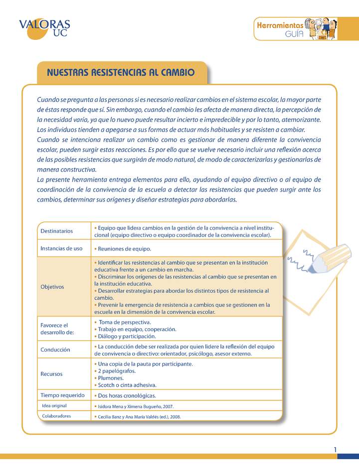 Nuestras resistencia_cambio Orientaciones para profesores