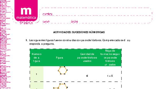 Sucesiones numéricas