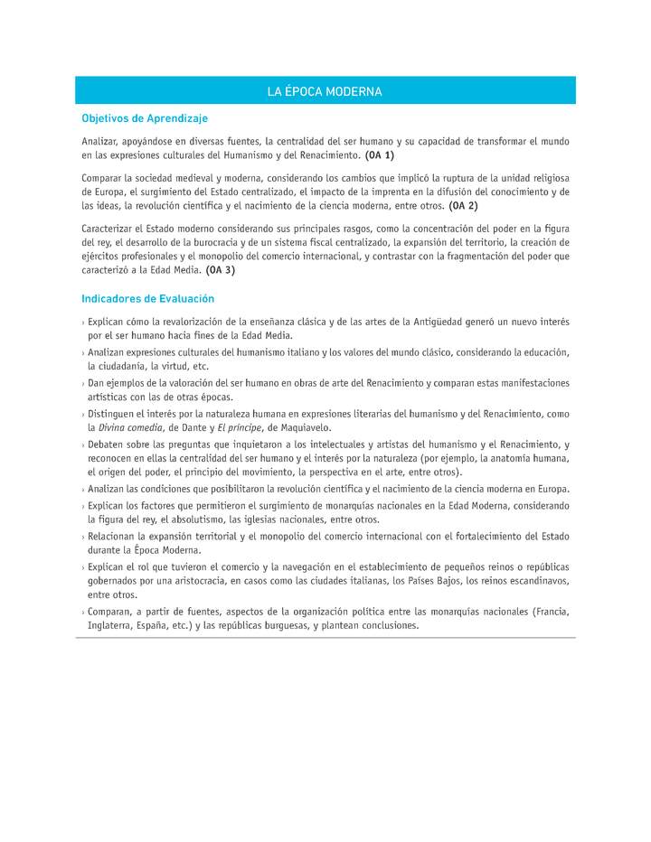 Evaluación Programas - HI08 - OA01 - OA02 - OA03 -U1 - LA ÉPOCA MODERNA