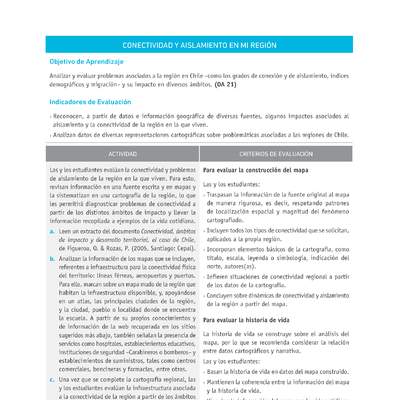 Evaluación Programas - HI08 OA21 - U4 - CONECTIVIDAD Y AISLAMIENTO EN MI REGIÓN