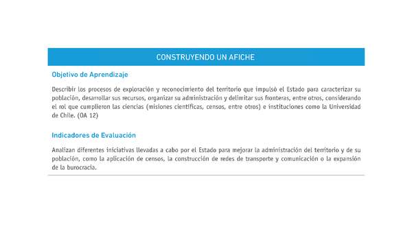 Evaluación Programas - HI1M OA12 - U3 - CONSTRUYENDO UN AFICHE