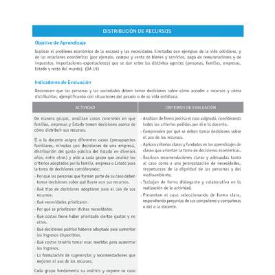 Evaluación Programas - HI1M OA19 - U4 - DISTRIBUCIÓN DE RECURSOS