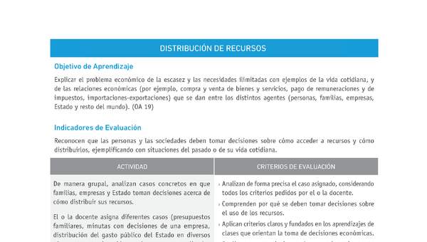 Evaluación Programas - HI1M OA19 - U4 - DISTRIBUCIÓN DE RECURSOS