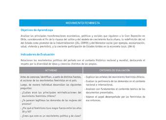 Evaluación Programas - HI2M OA06 - U1 - MOVIMIENTO FEMINISTA