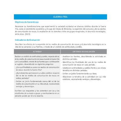Evaluación Programas - HI2M OA09 - U2 - GUERRA FRÍA