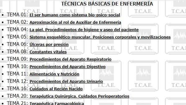 Apuntes: Técnico en Cuidados Auxiliares de enfermería