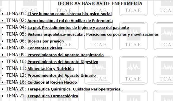 Apuntes: Técnico en Cuidados Auxiliares de enfermería