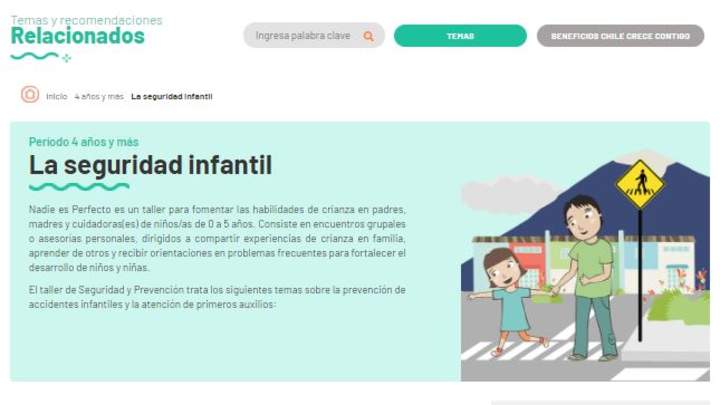 Chile crece contigo: Seguridad infantil