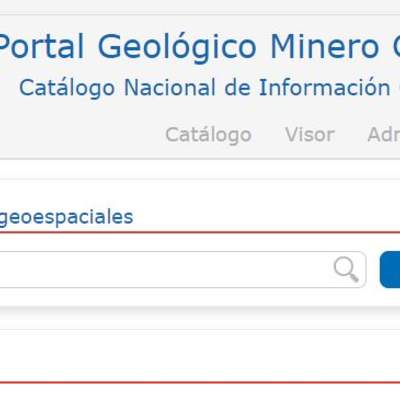 Portal geológico Minero, SERNAGEOMIN.