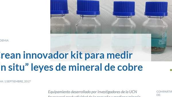 Noticia, creación Kit toma de muestra, UCN.