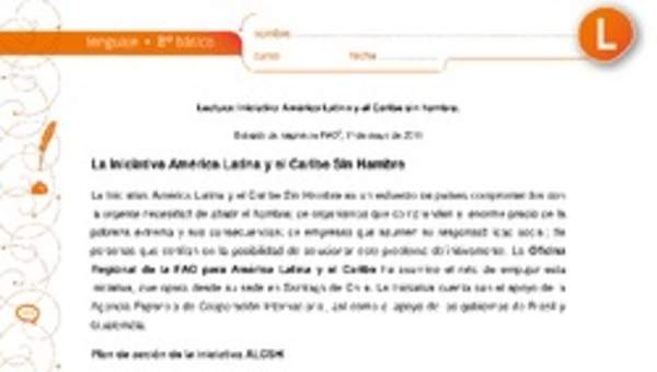 Iniciativa América Latina y El Caribe sin hambre