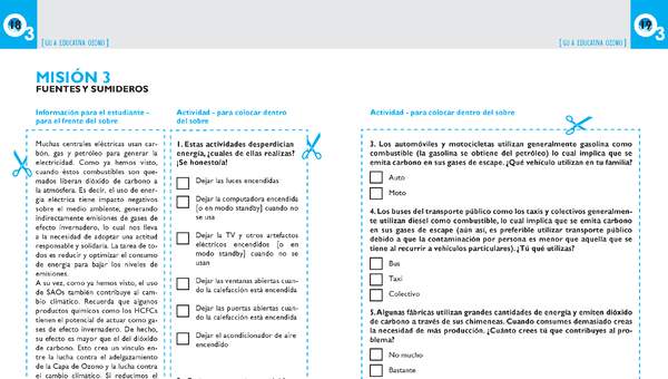 Misión 3 guía educativa Ozono