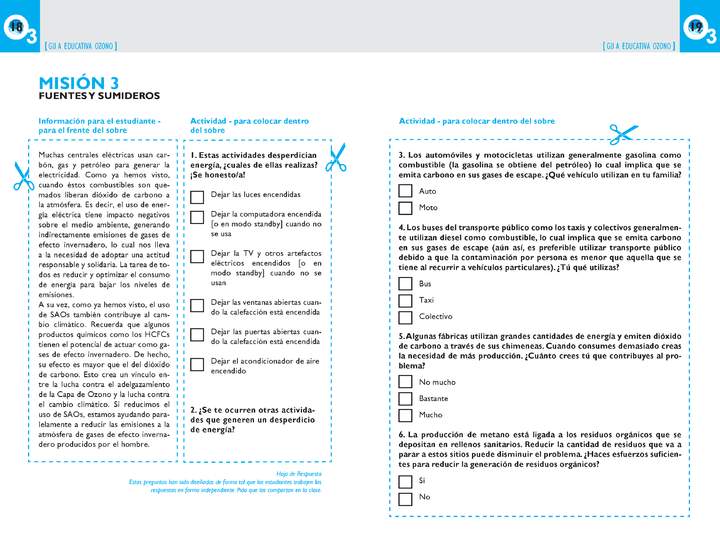 Misión 3 guía educativa Ozono