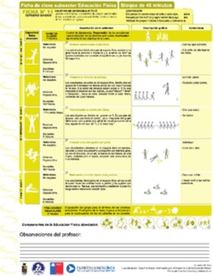 Expresión Corporal y Danza Ficha N° 11