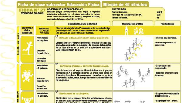 Juegos Predeportivos Ficha N° 27