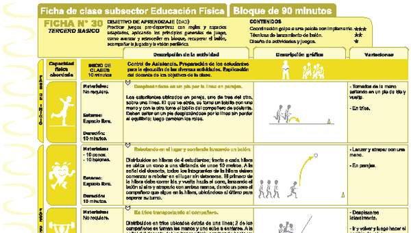 Juegos Predeportivos Ficha N° 30