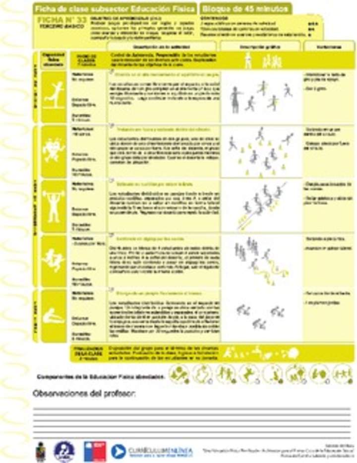 Juegos Predeportivos Ficha N° 33