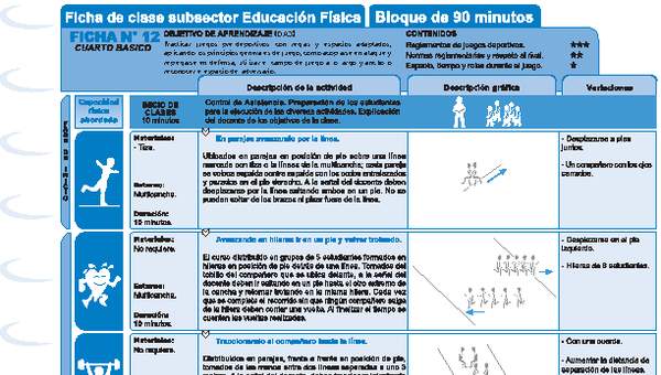 Juegos Predeportivos Ficha N° 12