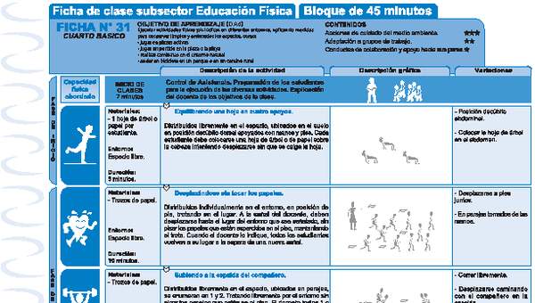 Ejercicio en entorno natural Ficha N° 31