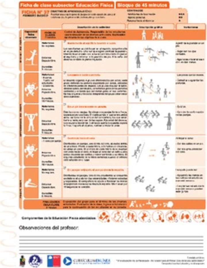 Juegos Predeportivos Ficha N° 37